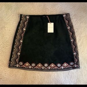 Aztec Faux-Suede Skirt